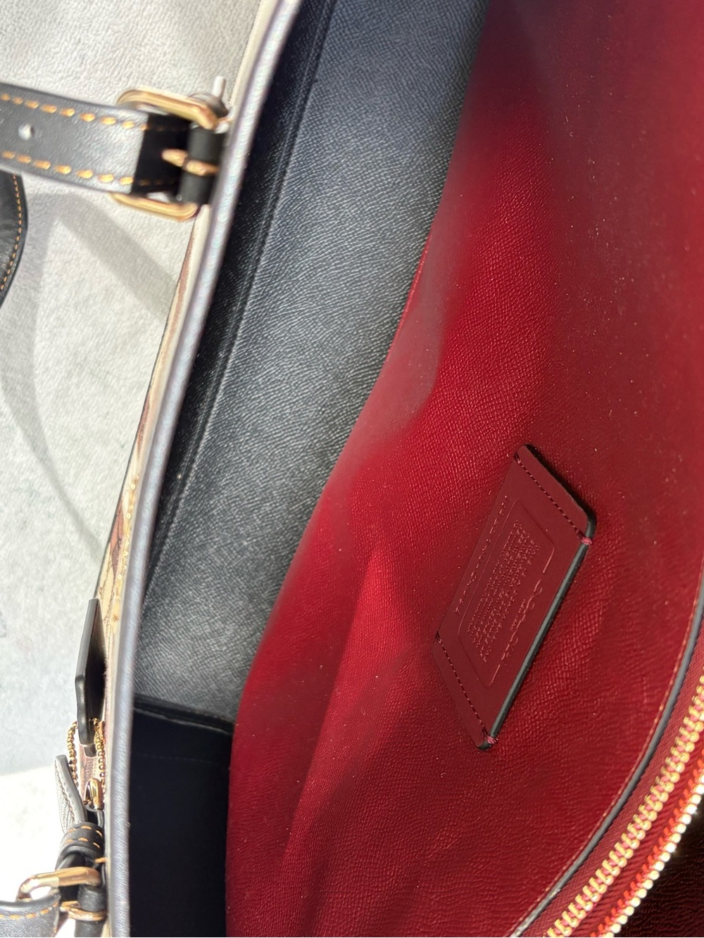COACH Large Mollie Tote Bag
In Signature Jacquard With Stripes C4008 - Picture 10 of 14